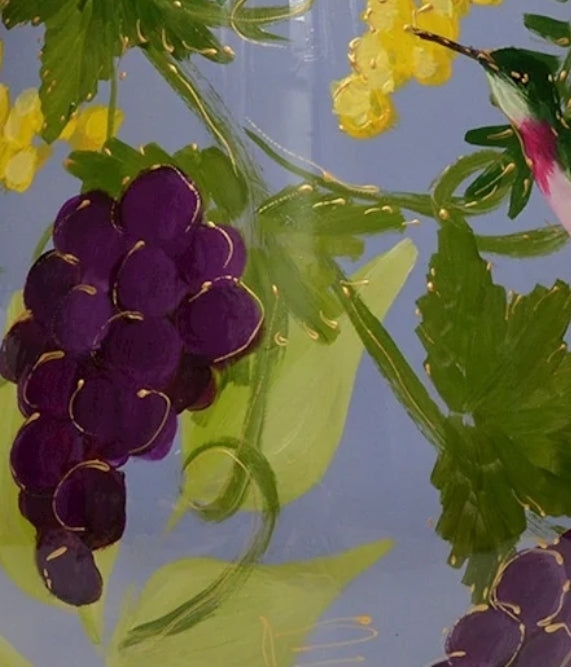 Handbemalte Glasvase S