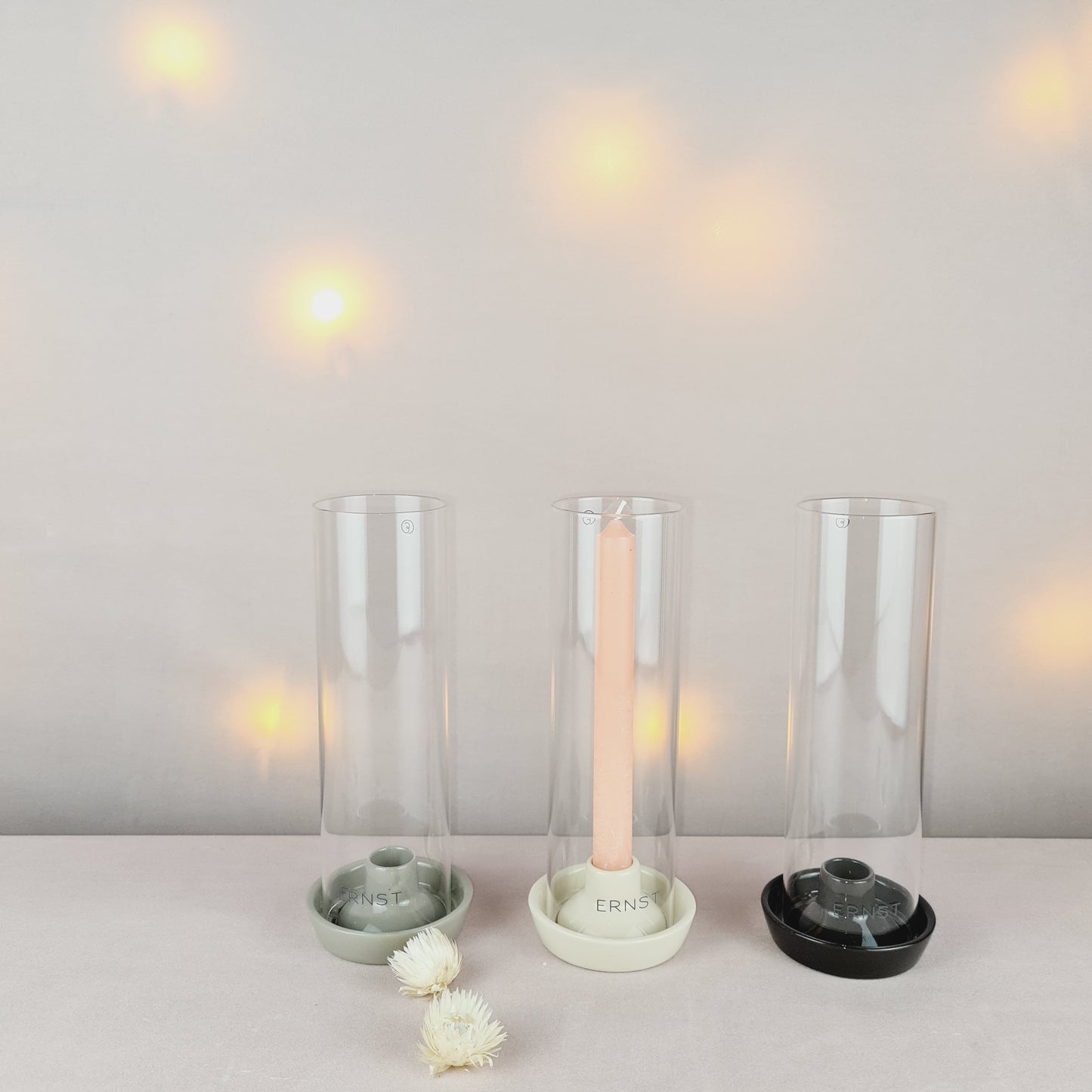 ERNST Kerzenhalter Glaszylinder