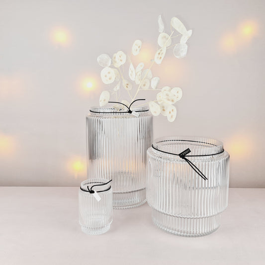 ERNST Glasvase gerippt