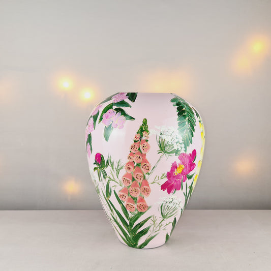 Handbemalte Glasvase M