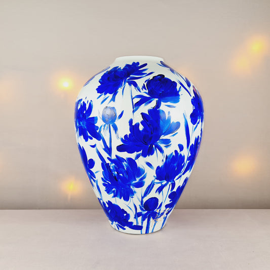 Handbemalte Glasvase L