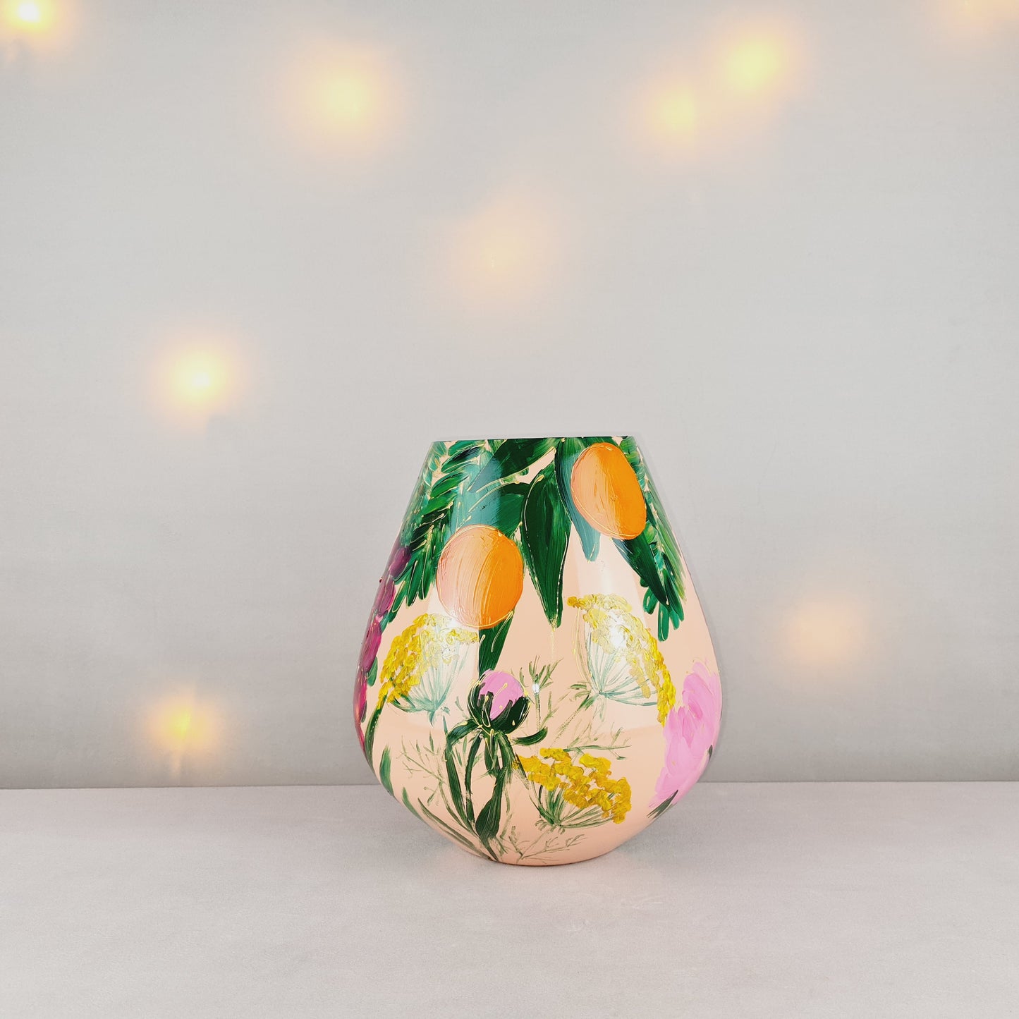 Handbemalte Glasvase S