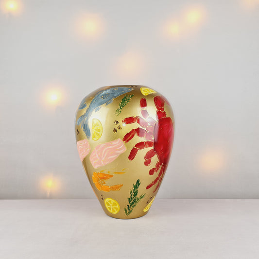 Handbemalte Glasvase M