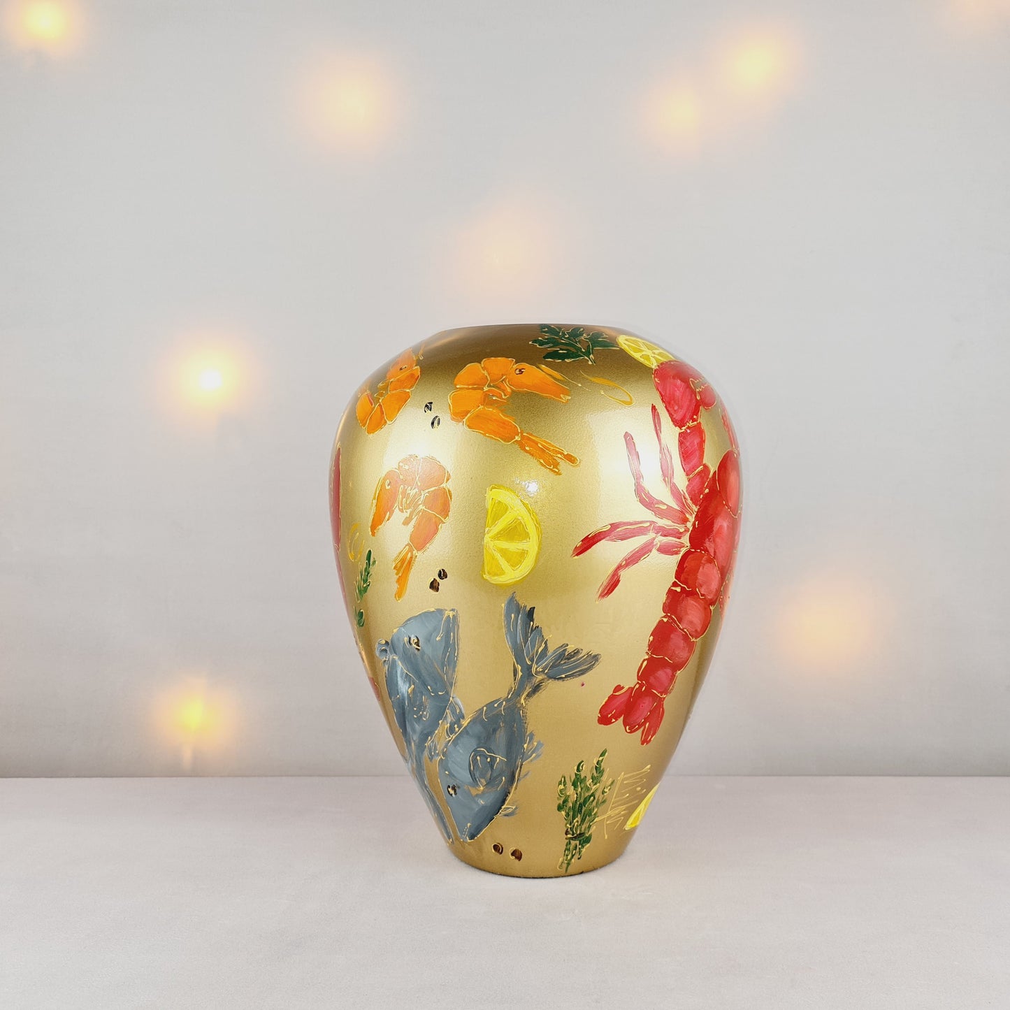 Handbemalte Glasvase M