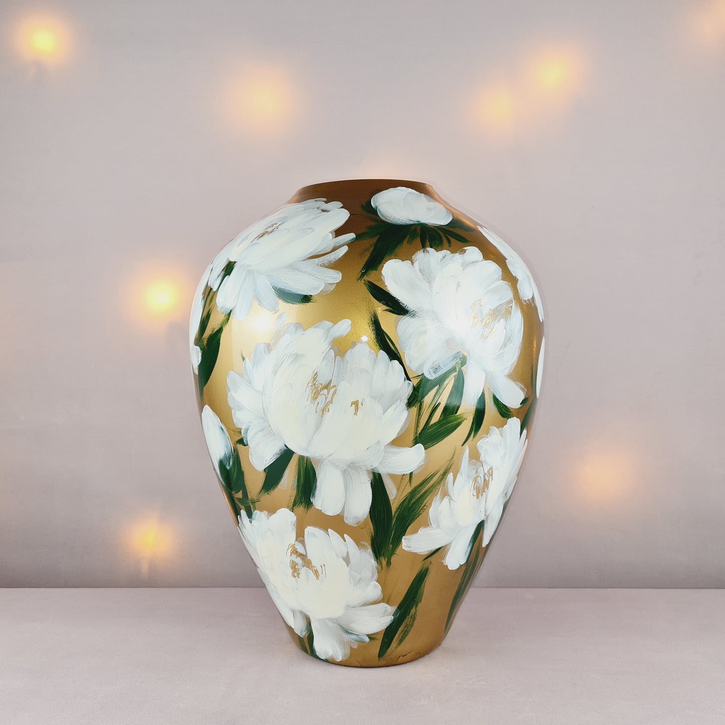 Handbemalte Glasvase L