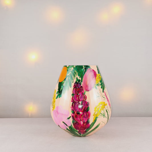 Handbemalte Glasvase S